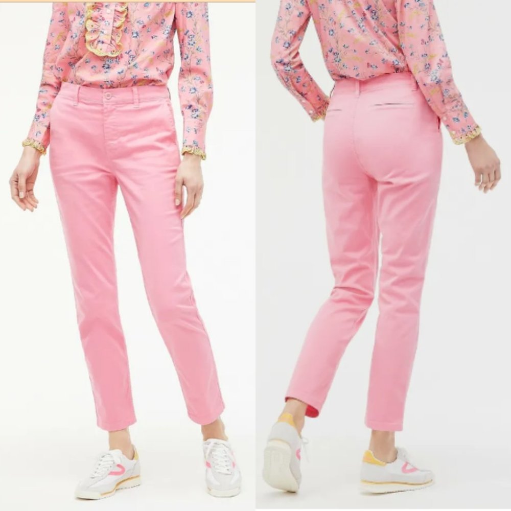 J. Crew Pink Straight Leg Pants